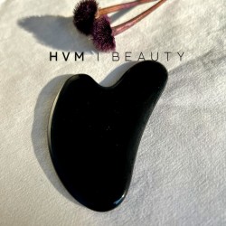 Oniks Doğal Taş Gua Sha Kalp Kesim Yüz Masaj Taşı Oniks Doğal Taş Gua Sha Kalp Kesim Yüz Masaj Taşı