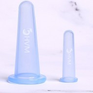 Silikon Masaj Kupası Seti 2'li Mavi Silikon Masaj Kupası Seti 2'li Mavi