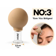 Silikon Vakumlu Cam Masaj Kupası No:3
