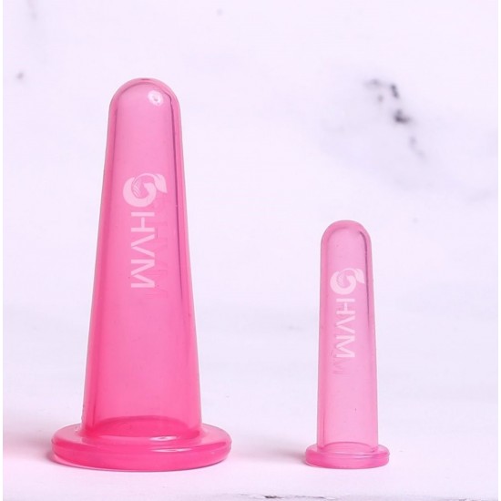 Silikon Masaj Kupası Seti 2'li Pembe