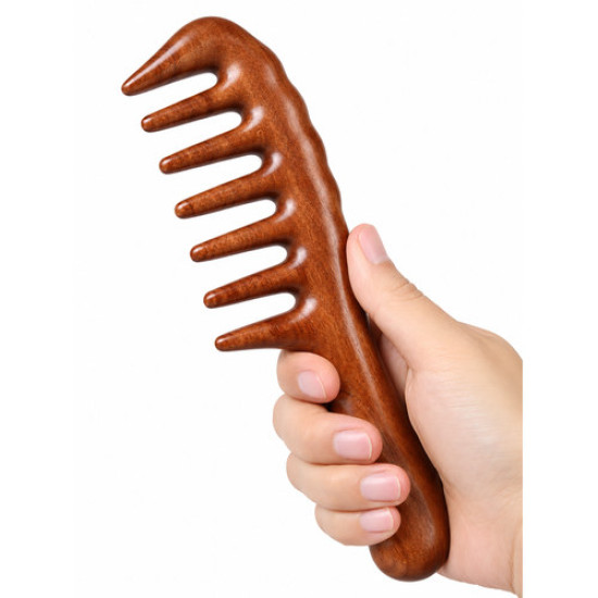 Ahşap Geniş Dişli Kıvırcık Saç Tarağı – Sandal Ağacı Saç Derisi Masaj Tarağı Ahşap Geniş Dişli Kıvırcık Saç Tarağı – Sandal Ağacı Saç Derisi Masaj Tarağı