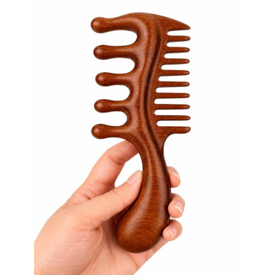 Sandal Ağacı Çift Taraflı Masaj Tarağı – Gua Sha, Akupresür ve Saç Derisi Masaj Aleti Sandal Ağacı Çift Taraflı Masaj Tarağı – Gua Sha, Akupresür ve Saç Derisi Masaj Aleti